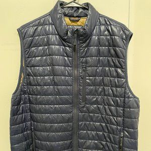 J Crew Vest - Large, Blue, puffer, turns into a pillow